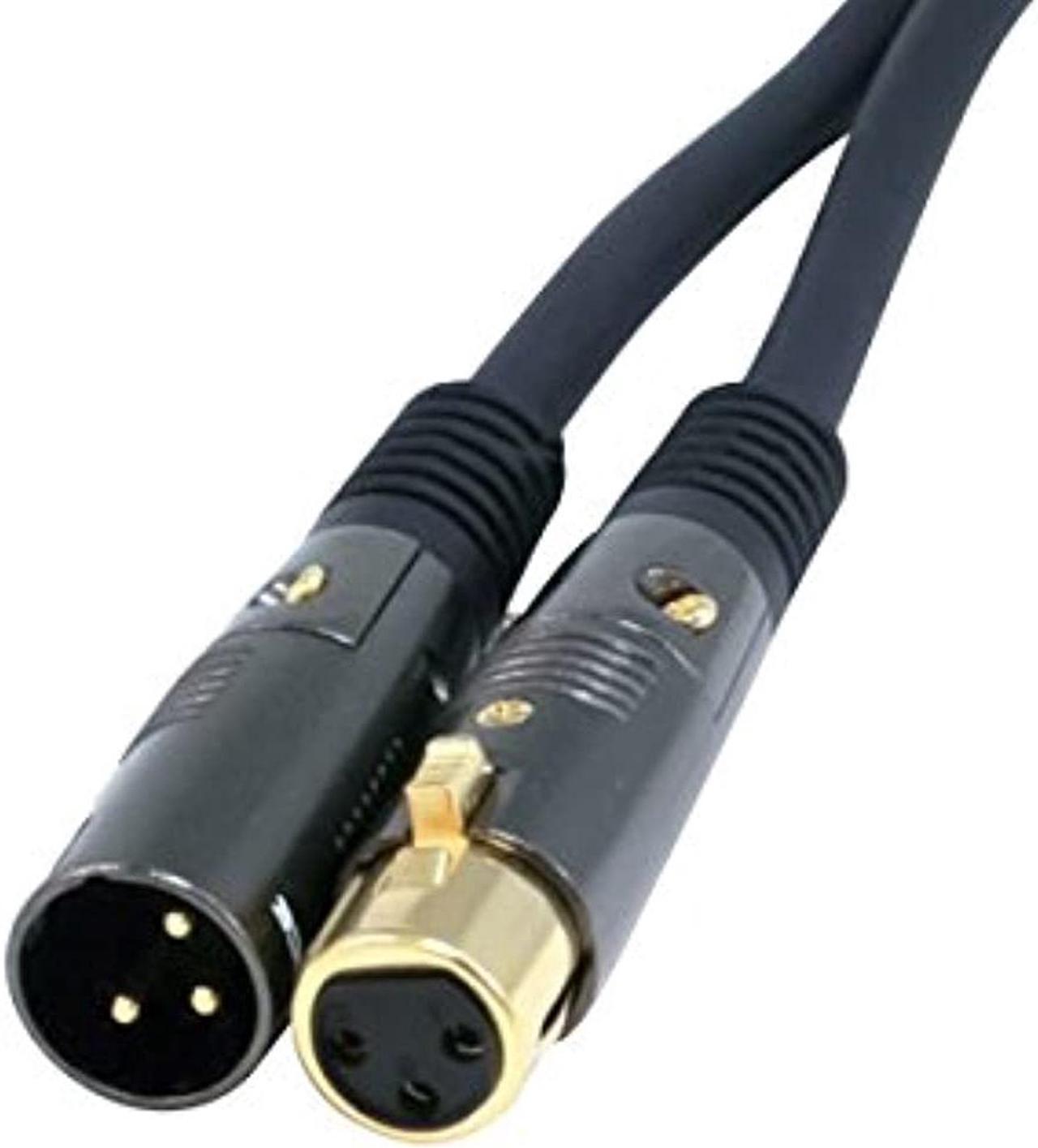 Monoprice Premier Series XLR Male to XLR Female - 35ft - Black - Gold Plated 16AWG Copper Wire Conductors [Microphone & Interconnect]