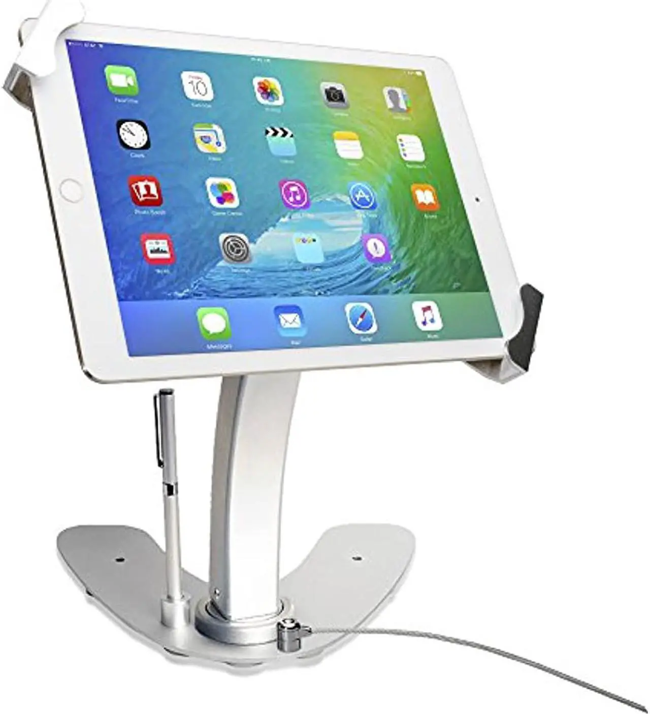 Alt view image 11 of 20 - Cta Digital Universal Dual Security Kiosk With Locking Holder And Anti-Theft Cable For 7-13 Inch Tablets