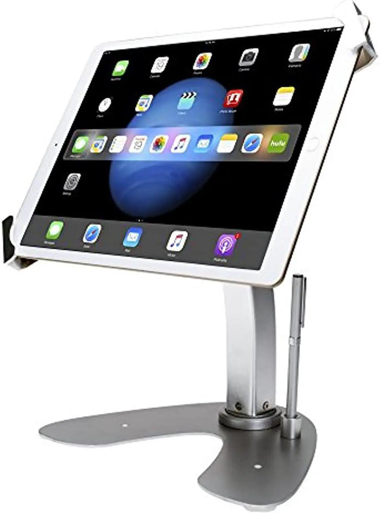 Alt view image 8 of 20 - Cta Digital Universal Dual Security Kiosk With Locking Holder And Anti-Theft Cable For 7-13 Inch Tablets