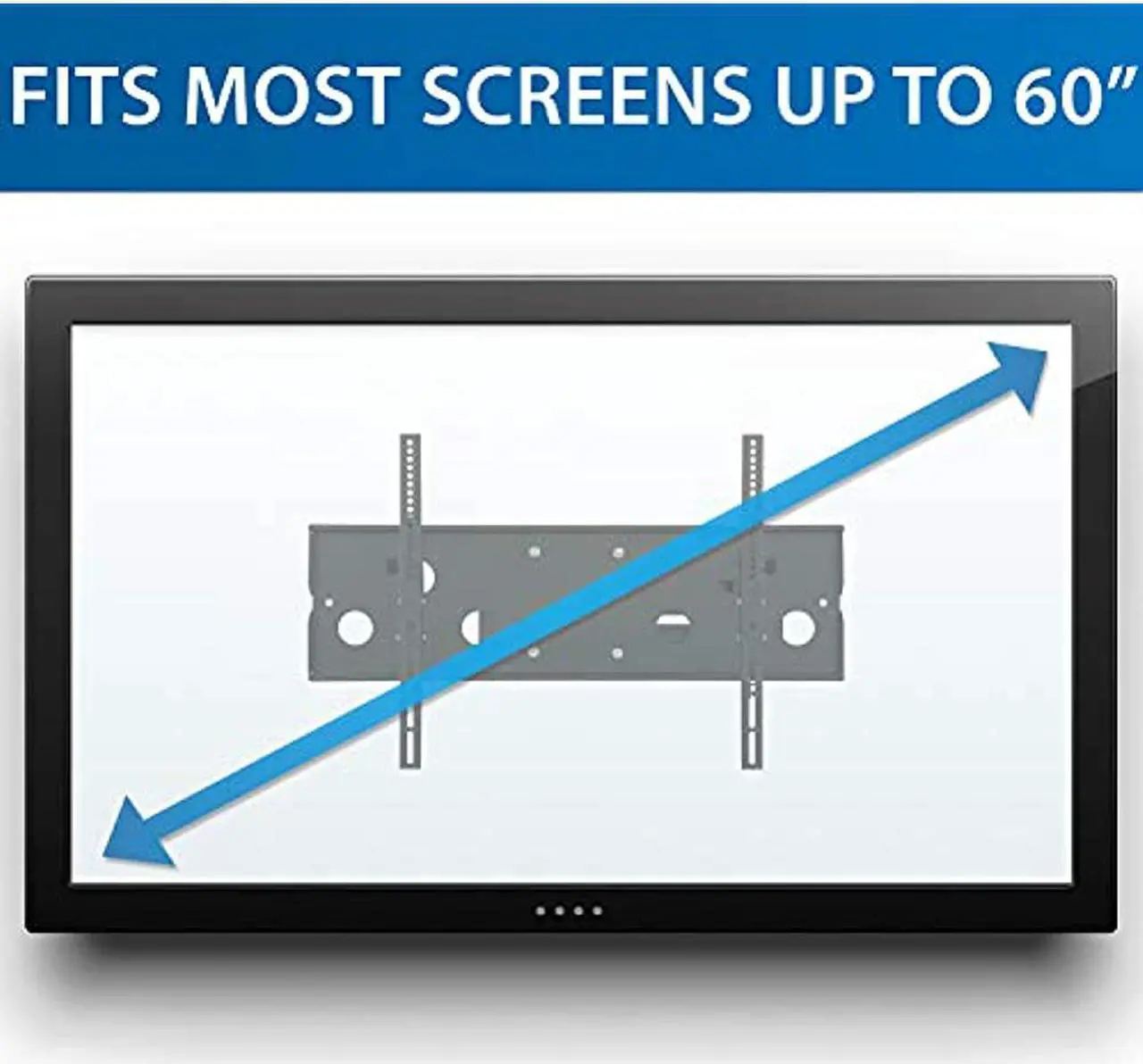 Alt view image 3 of 8 - Mount-It! Full Motion TV Mount | Fits 43"-60" TVs | Swing Out Wall Arm