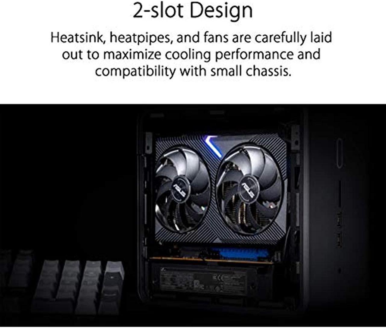 Alt view image 3 of 7 - ASUS Dual GeForce GTX 1660 SUPER 6GB GDDR6 PCI Express 3.0 Graphics Card DUAL-GTX1660S-O6G-MINI