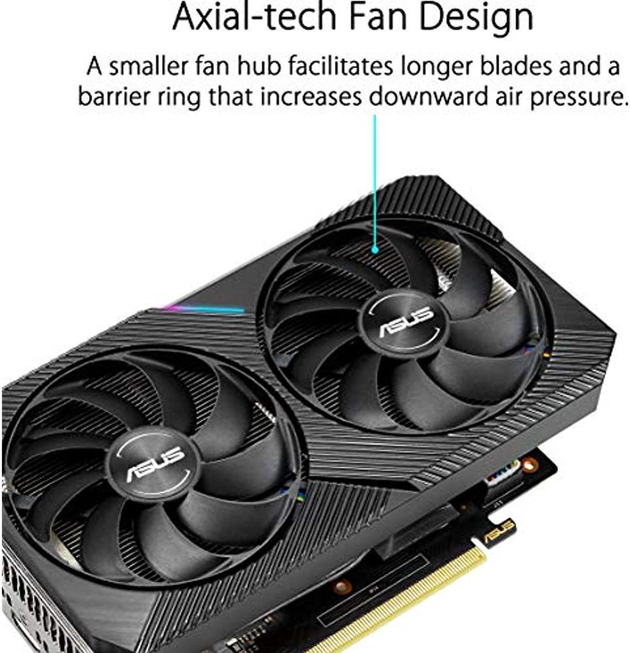 Alt view image 4 of 7 - ASUS Dual GeForce GTX 1660 SUPER 6GB GDDR6 PCI Express 3.0 Graphics Card DUAL-GTX1660S-O6G-MINI