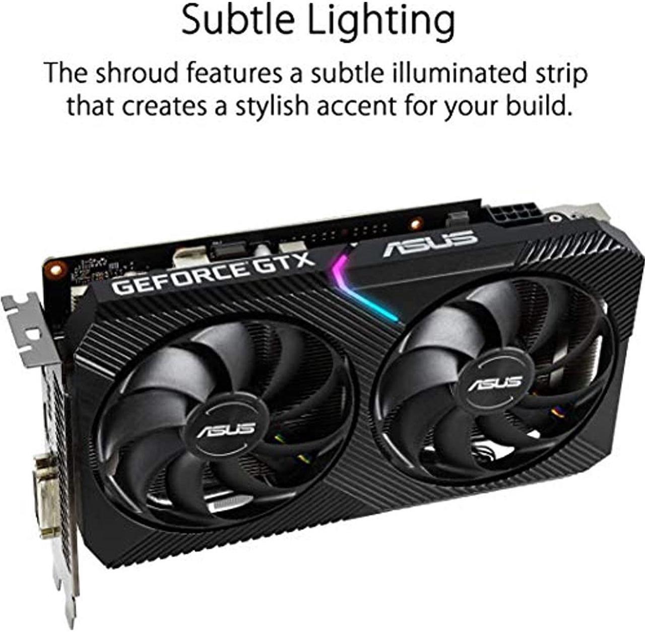 Alt view image 5 of 7 - ASUS Dual GeForce GTX 1660 SUPER 6GB GDDR6 PCI Express 3.0 Graphics Card DUAL-GTX1660S-O6G-MINI