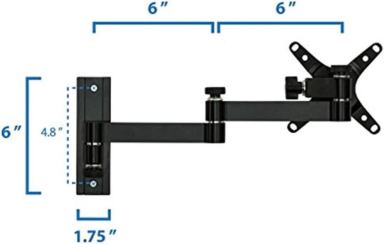 Alt view image 7 of 8 - Mount-It! Monitor Wall Mount |  Fits Up to 30" Screens | Full Motion