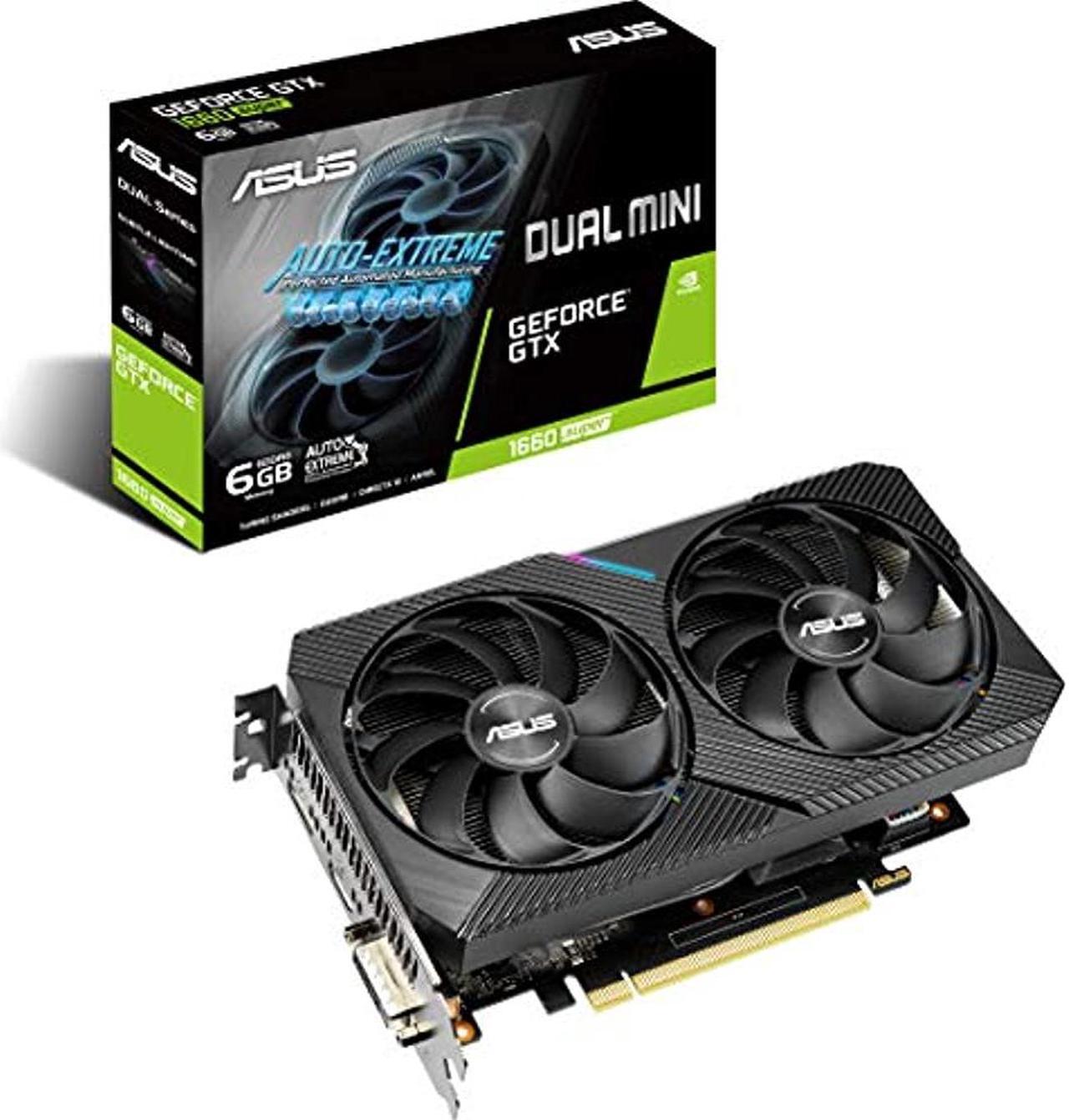 Alt view image 2 of 7 - ASUS Dual GeForce GTX 1660 SUPER 6GB GDDR6 PCI Express 3.0 Graphics Card DUAL-GTX1660S-O6G-MINI