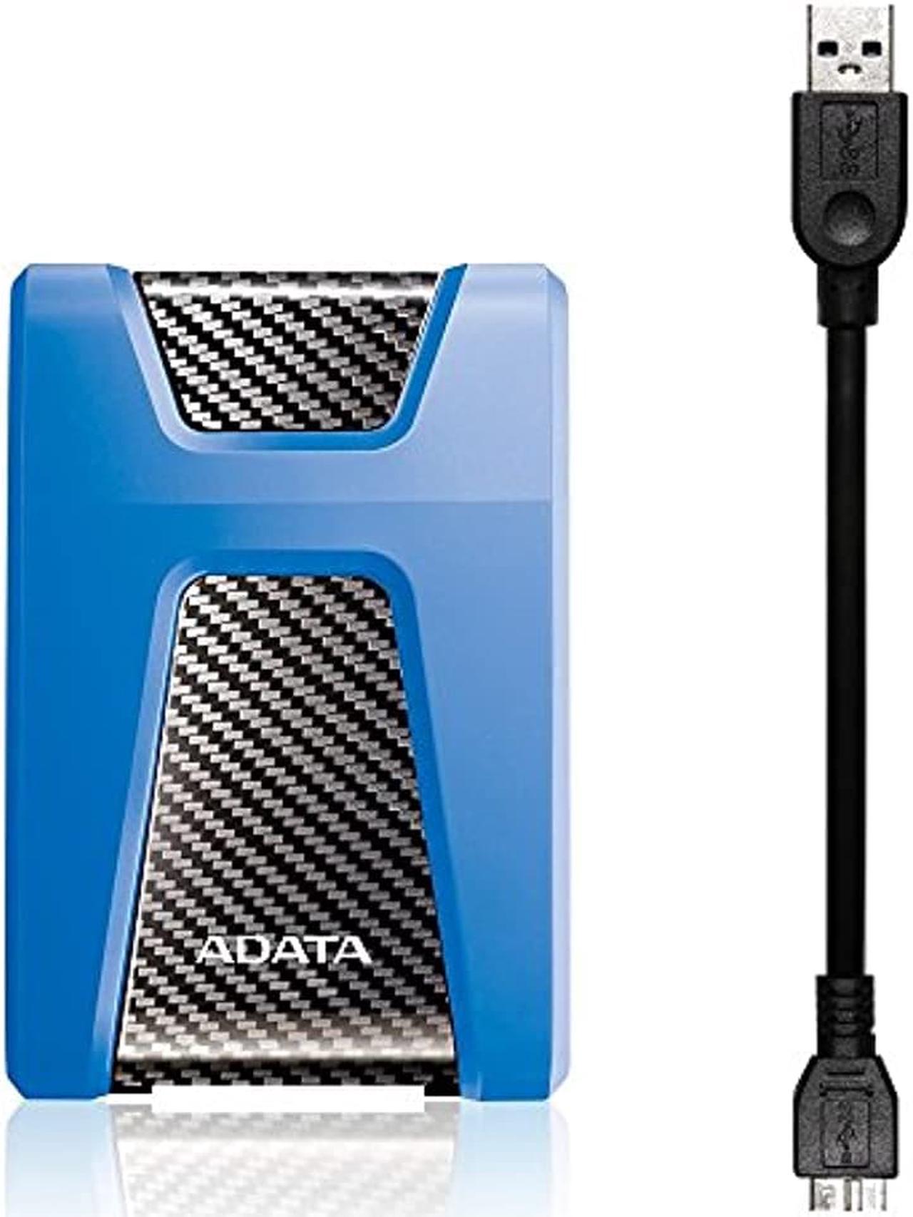 Alt view image 10 of 15 - ADATA Durable Series HD650: 2TB Blue External USB 3.1 Portable Hard Drive Gaming Console Compatible
