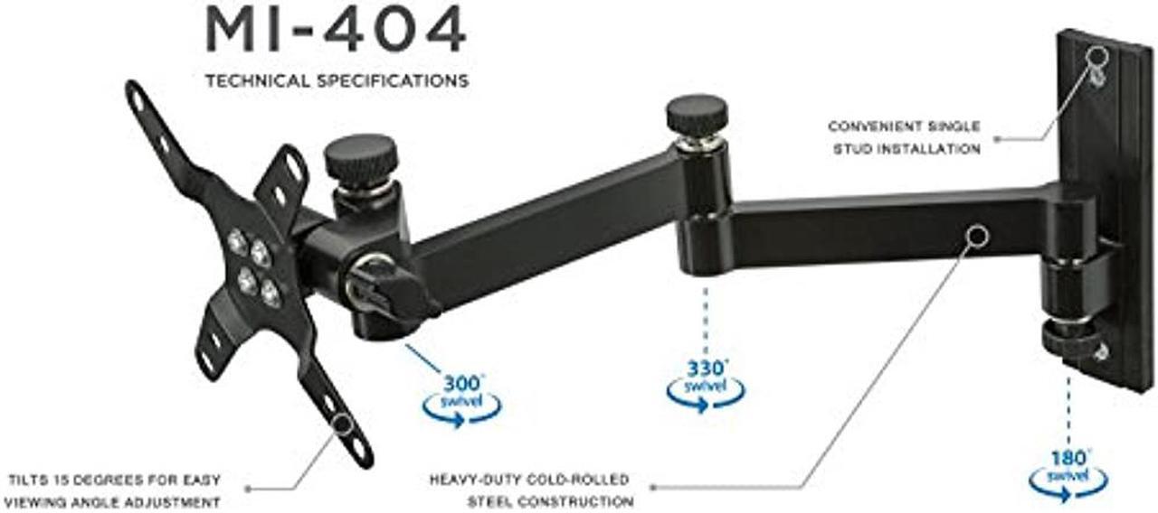 Alt view image 5 of 8 - Mount-It! Monitor Wall Mount |  Fits Up to 30" Screens | Full Motion