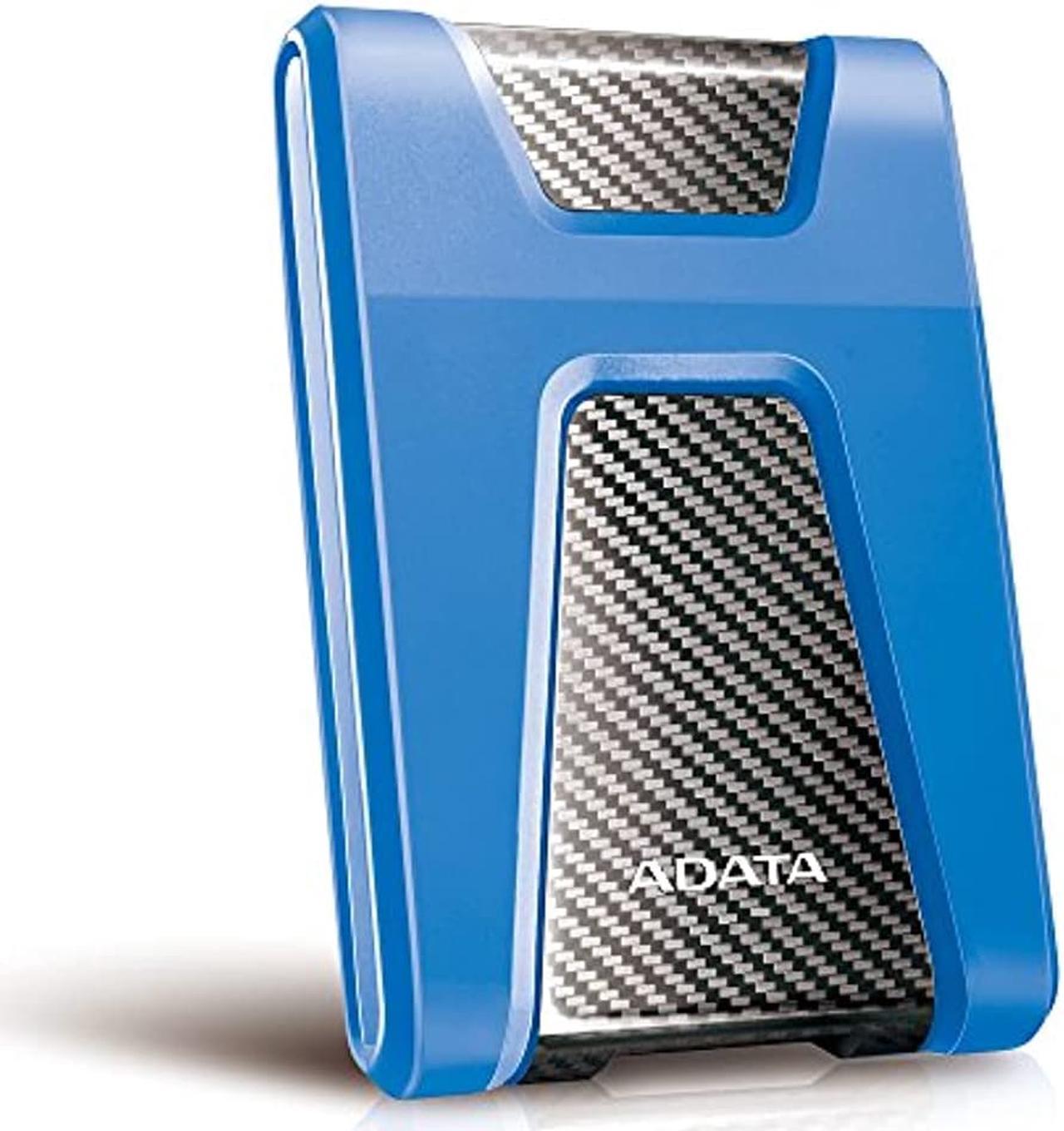 Alt view image 8 of 15 - ADATA Durable Series HD650: 2TB Blue External USB 3.1 Portable Hard Drive Gaming Console Compatible