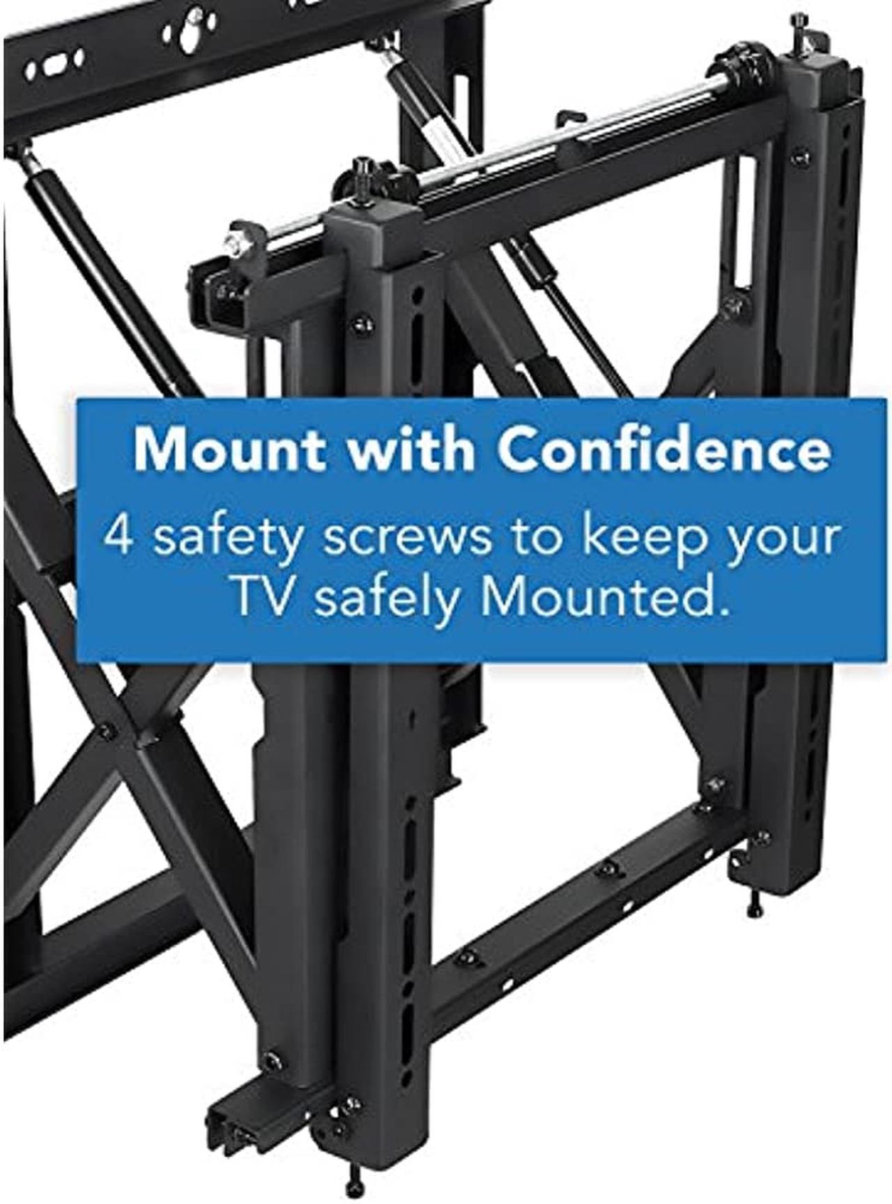 Alt view image 7 of 15 - Mount-It! Digital Signage TV Mount | Fits 50"-70" TVs | Menu Board Pop Out Function