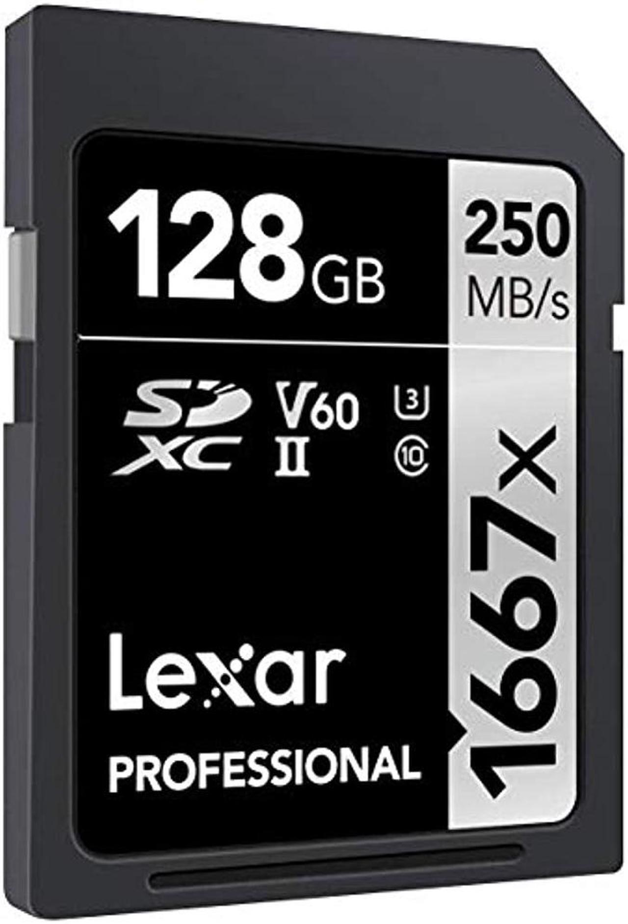 Alt view image 4 of 14 - Lexar SILVER Series Professional 1667x 128GB UHS-II SDXC Memory Card, 2-Pack