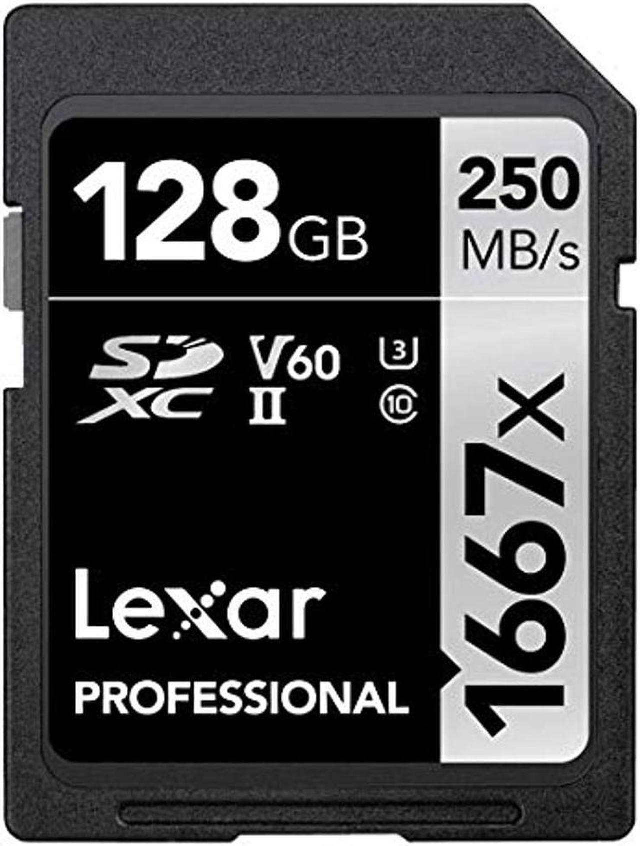 Alt view image 3 of 14 - Lexar SILVER Series Professional 1667x 128GB UHS-II SDXC Memory Card, 2-Pack