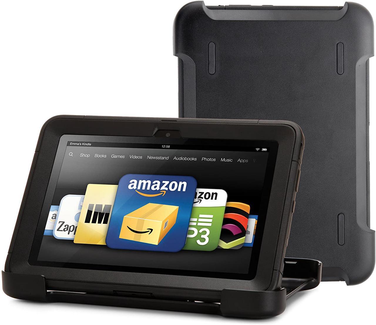 Alt view image 11 of 11 - OtterBox Defender Series Protective Case for Kindle Fire HD 8.9", Black (with built-in screen protection)