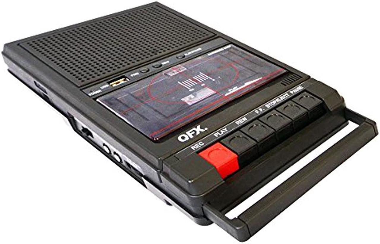 Alt view image 9 of 11 - QFX RETRO-39 Shoebox Tape Recorder with USB Player