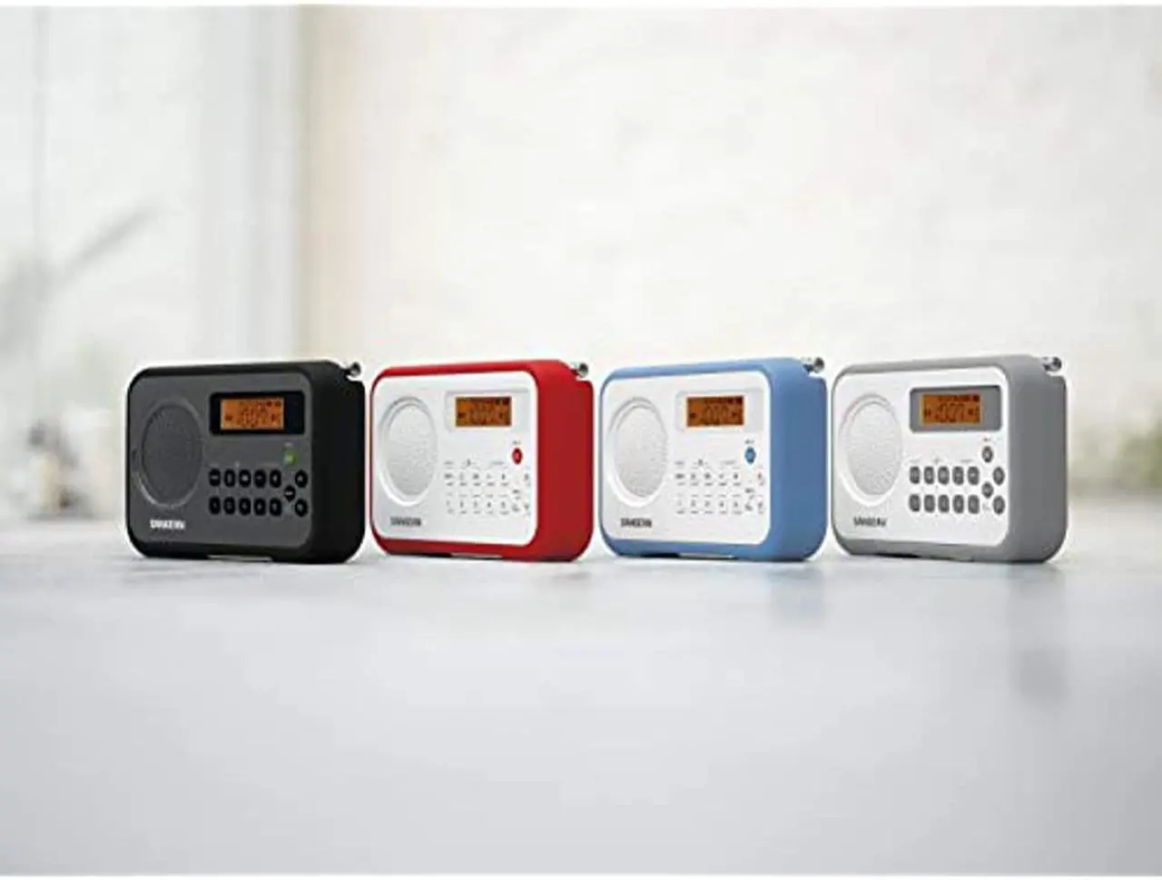 Alt view image 11 of 12 - Sangean PR-D18BK AM/FM Digital Portable Receiver with Alarm Clock (Black)