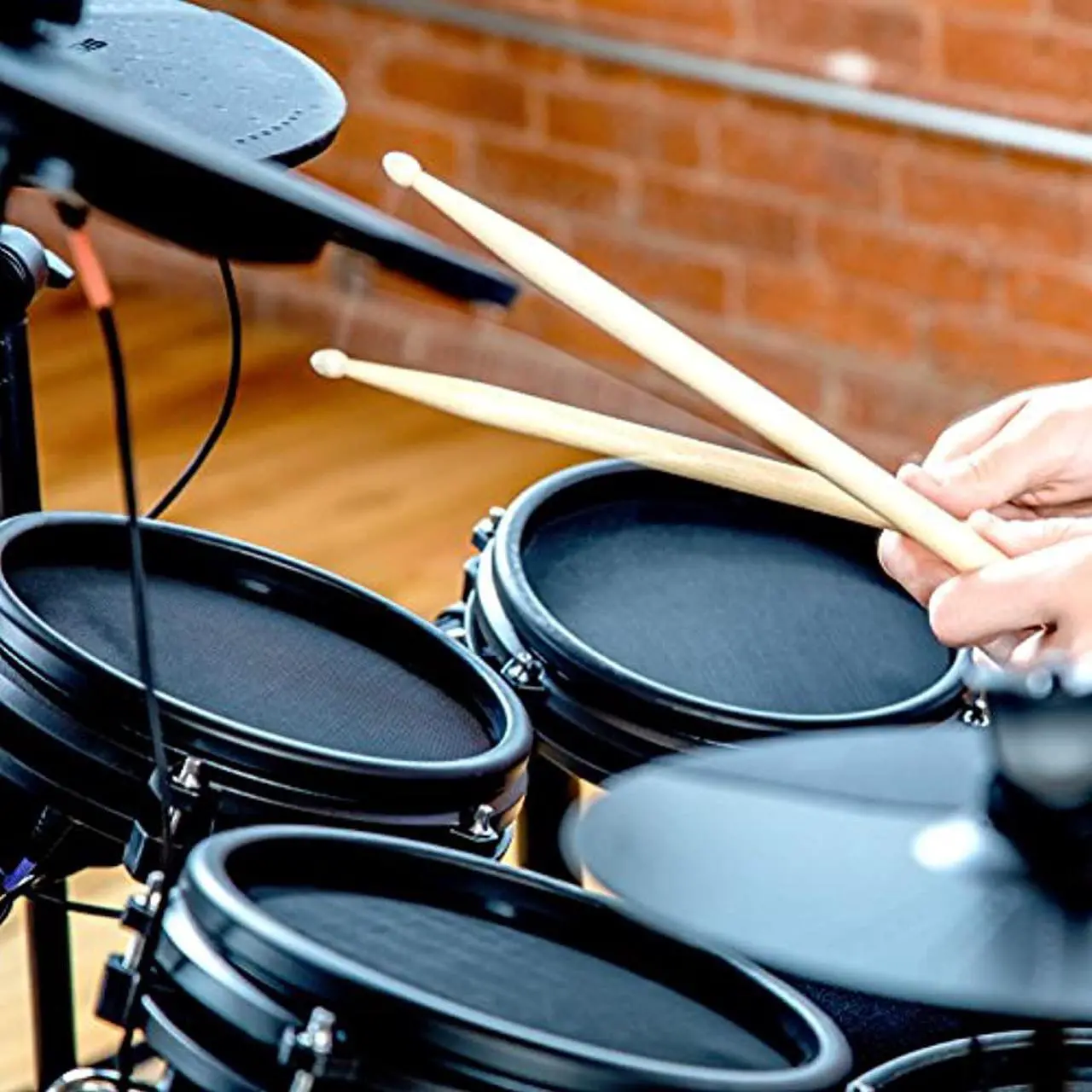 Alt view image 18 of 20 - Alesis Nitro Mesh 8-Piece Electronic Drum Set