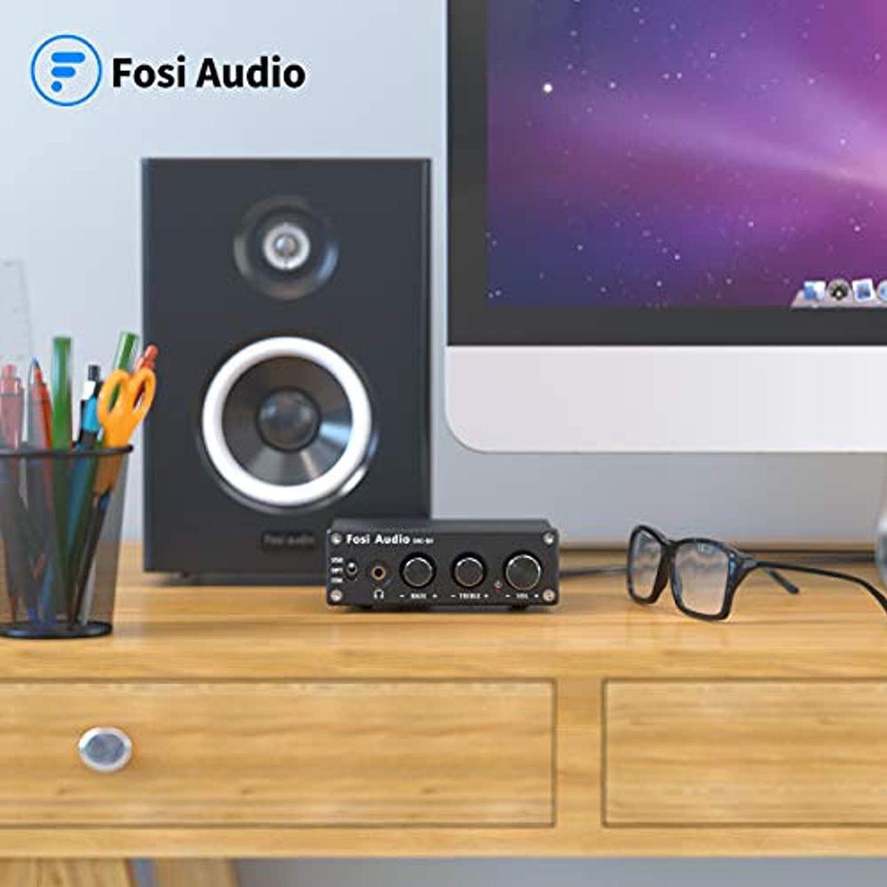 Alt view image 12 of 15 - Fosi Audio Q4 Desktop DAC Headphone Amp for PC Mini Stereo Headphone Amplifier Combo USB Optical Coaxial to RCA AUX Digital-to-Analog Audio Converter Adapter for Home Powered Speakers