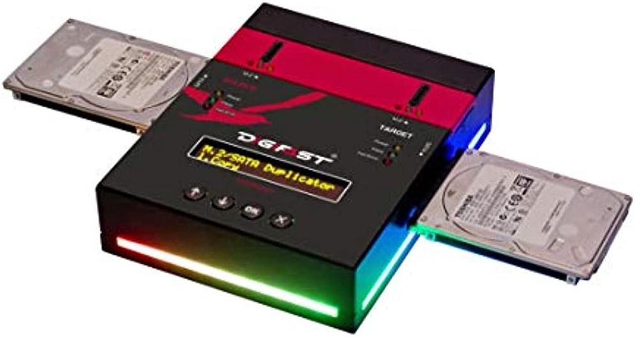 Alt view image 8 of 8 - M.2 NVMe SATA RGB Duplicator And Sanitizer 1-1