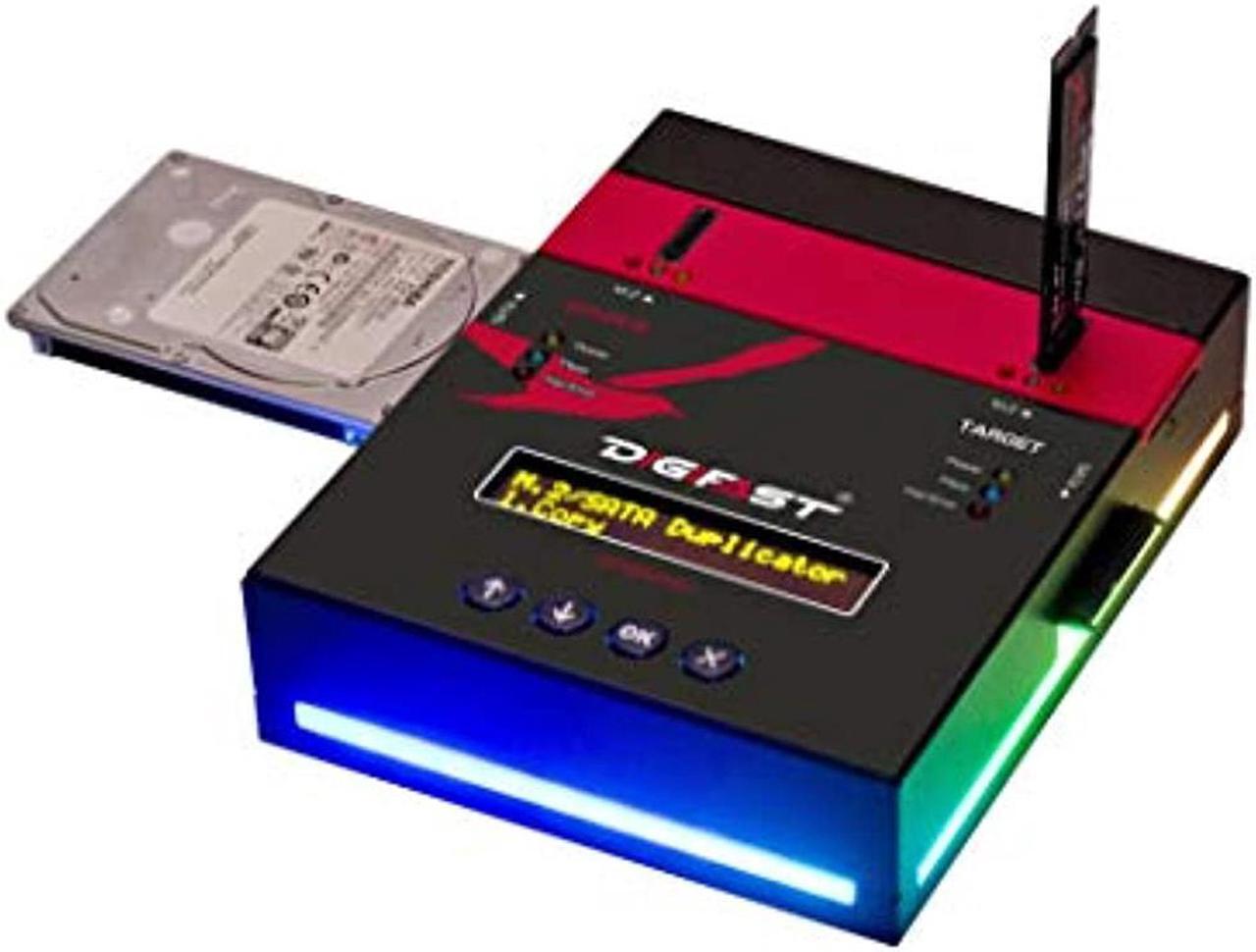 Alt view image 7 of 8 - M.2 NVMe SATA RGB Duplicator And Sanitizer 1-1