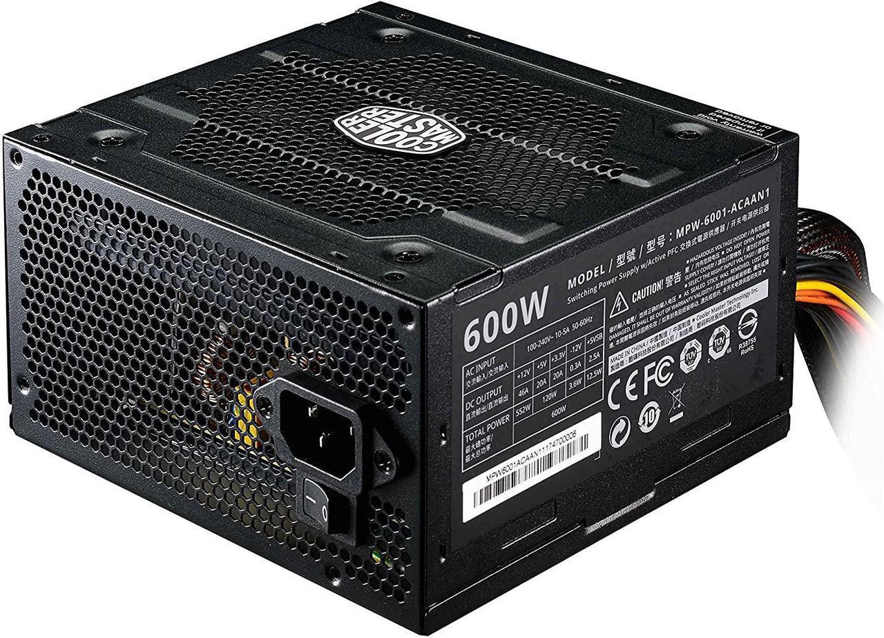 Alt view image 2 of 11 - CoolerMaster Elite V3 MPW-6001-ACAAN1-US 600W ATX 12V Power Supply