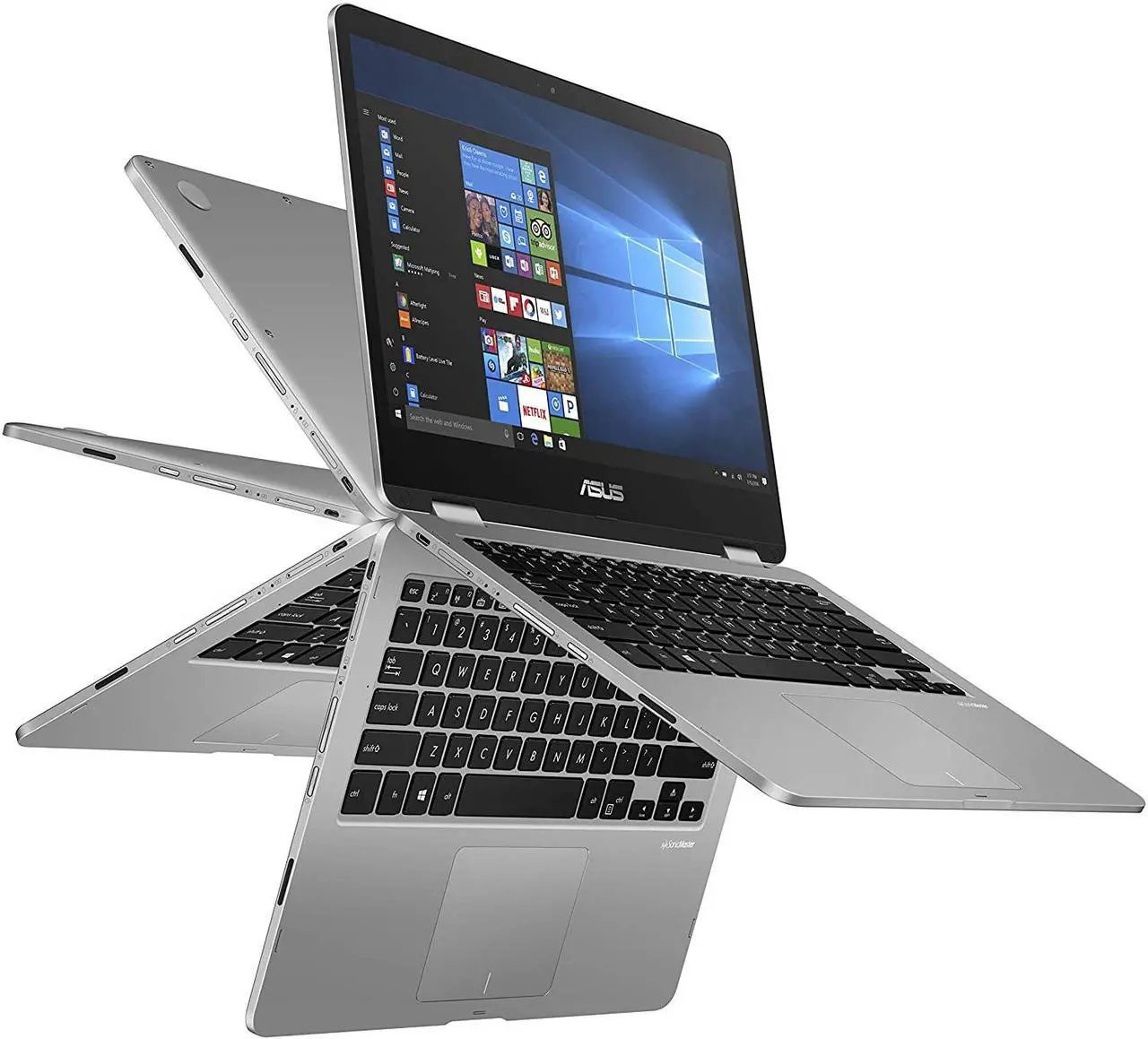 Alt view image 7 of 13 - ASUS VivoBook Flip J401MA-YS02 Intel Celeron N4000 (1.10 GHz) 4 GB Memory 64 GB eMMC Intel UHD Graphics 600 14" Touchscreen 1920 x 1080 Convertible 2-in-1 Laptop Windows 10 S