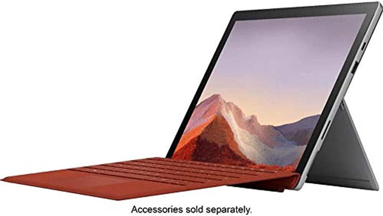 Alt view image 8 of 15 - Microsoft Surface Pro 7 – 12.3" Touch-Screen - Intel Core i3-4GB Memory - 128GB Solid State Drive (Latest Model) – Platinum, VDH-00001