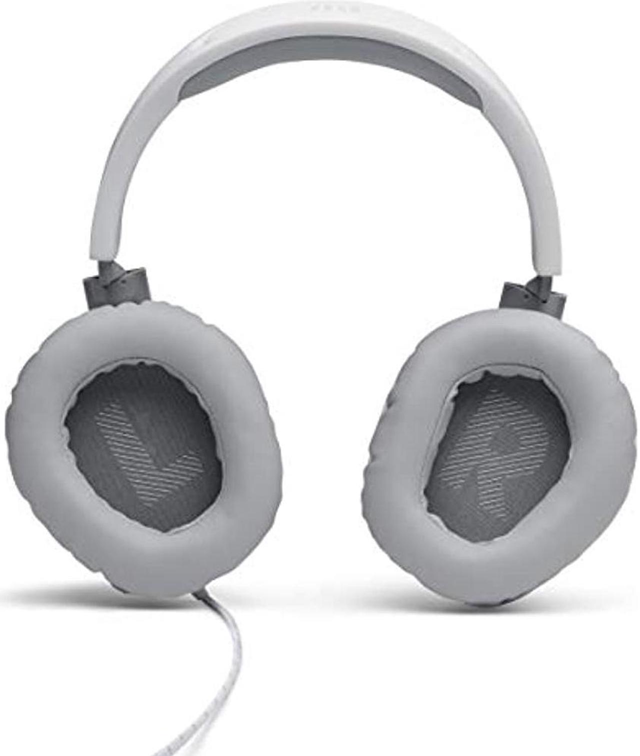 Alt view image 9 of 19 - JBL QUANTUM 100 Circumaural Gaming Headset, White