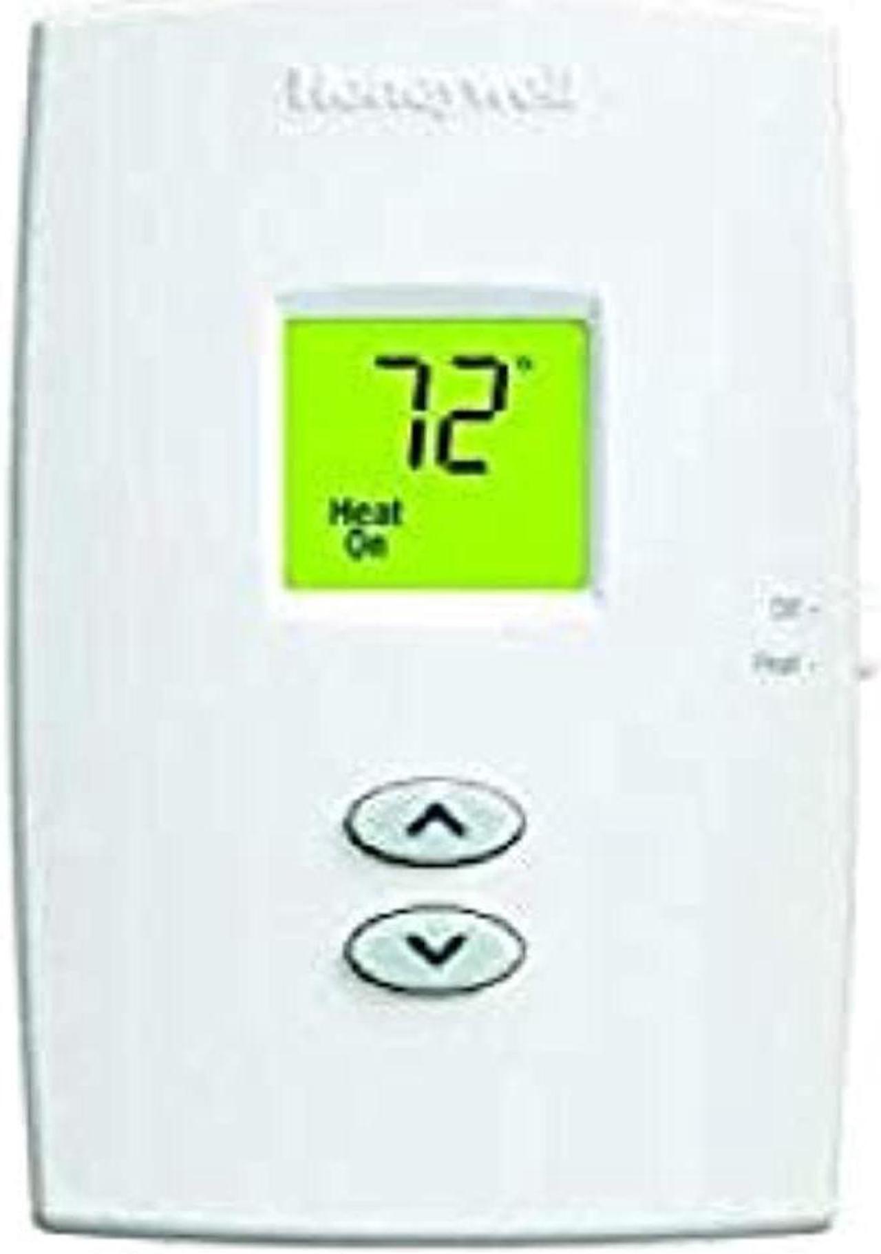 Alt view image 3 of 6 - Honeywell - TH1100DV1000 - PRO 1000 Non-Programmable Vertical Thermostat Heat Only