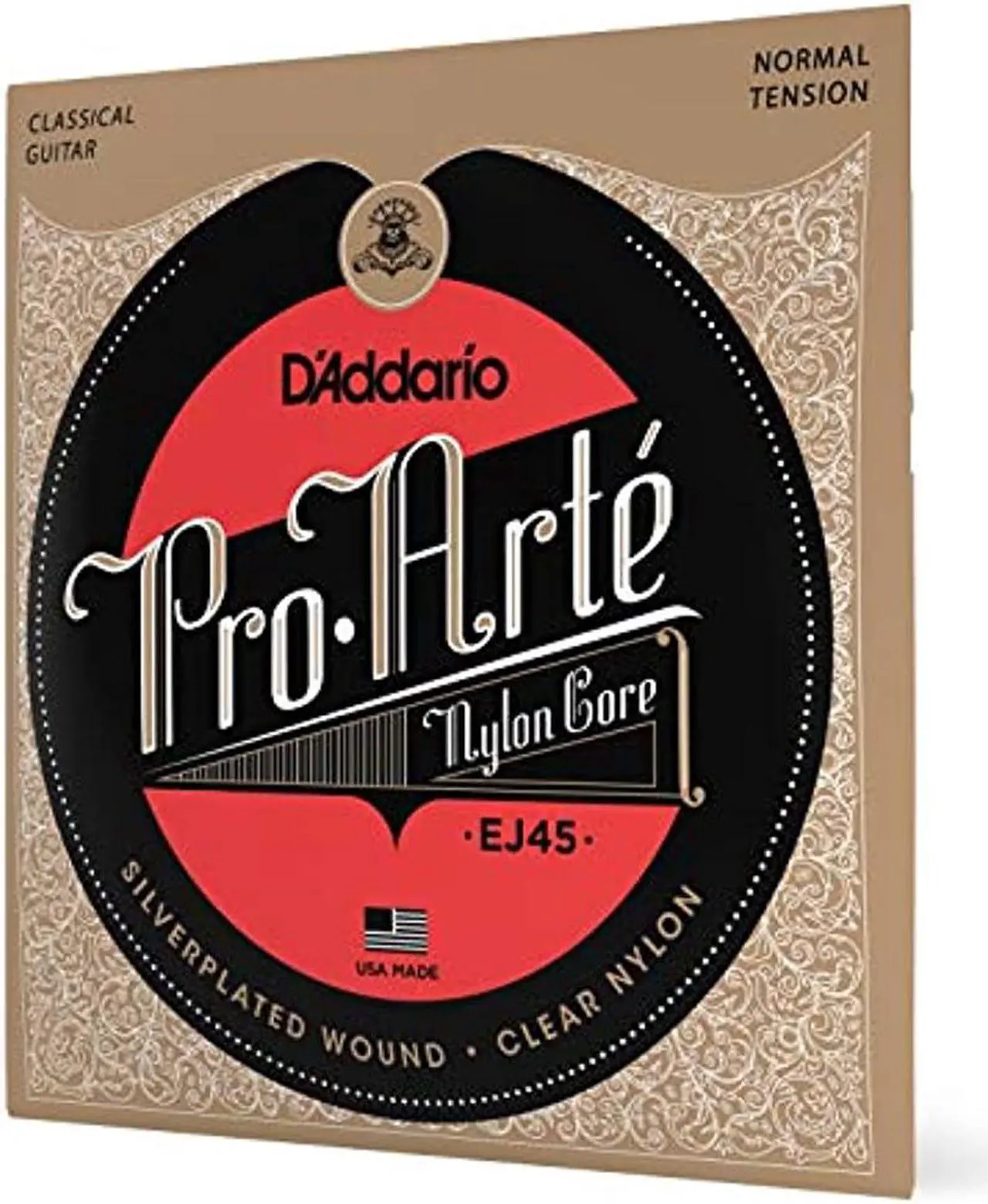 Alt view image 3 of 18 - 1set-D'Addario EJ45 Pro-Arte Classical Guitar Strings Normal Clear Nylon