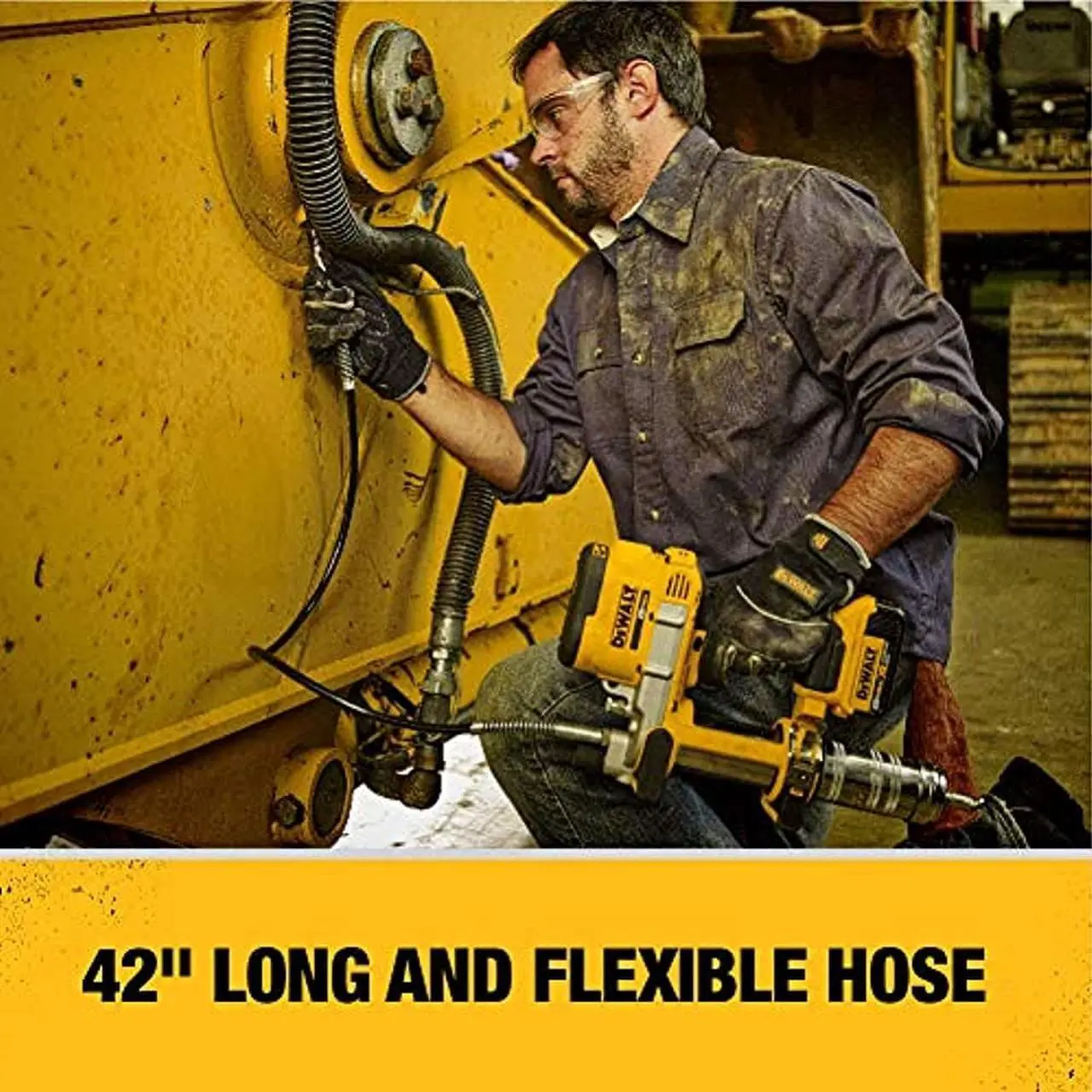 Alt view image 8 of 8 - DeWALT DCGG571M1 20V MAX* Lithium Ion Grease Gun