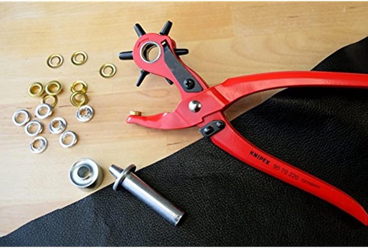 Alt view image 7 of 10 - Knipex Revolving Punch Plier,5/64 to 13/64 In  90 70 220