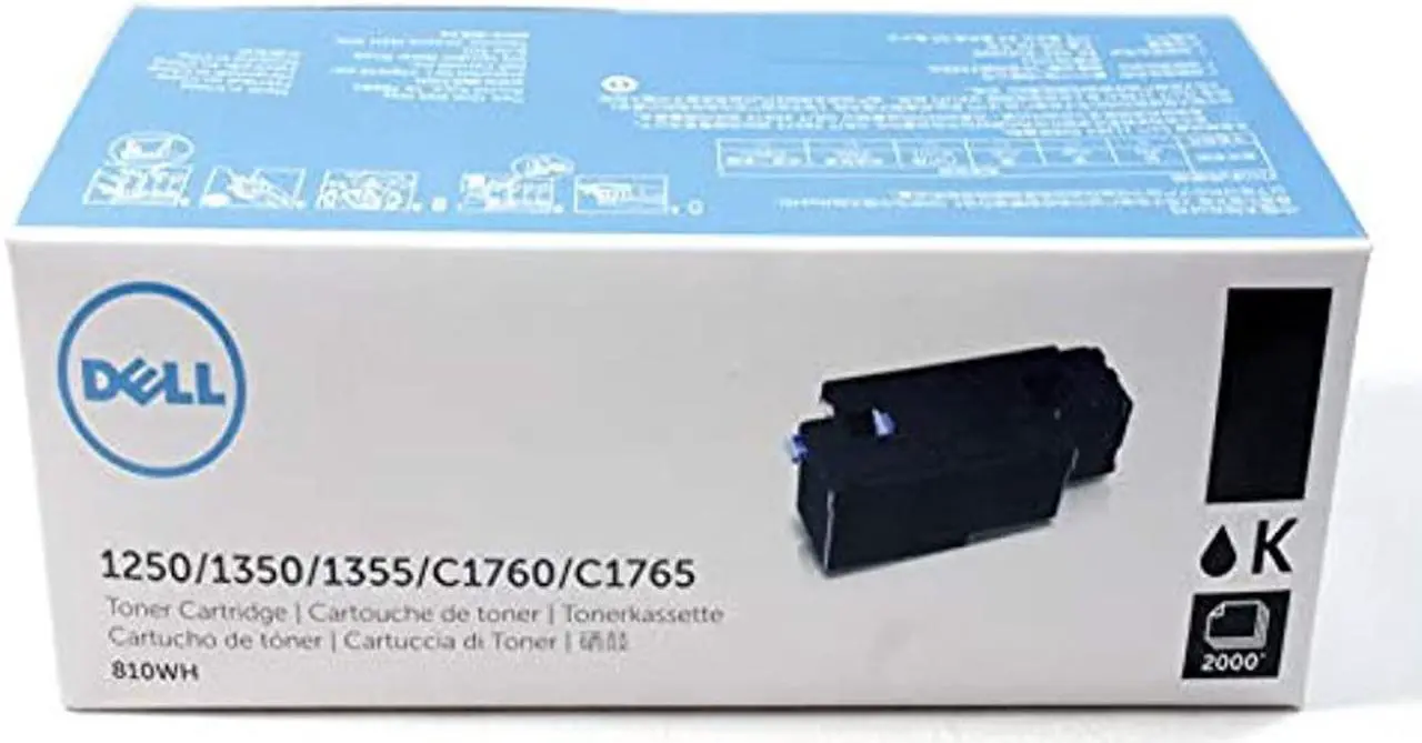 Alt view image 3 of 5 - Dell 810WH Dell Toner Cartridge - Black - Laser - 2000 Page - 1 Pack
