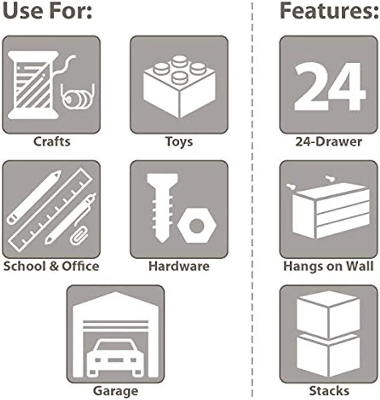 Alt view image 8 of 17 - Akromils 24 Drawer Plastic Frame Cabinet