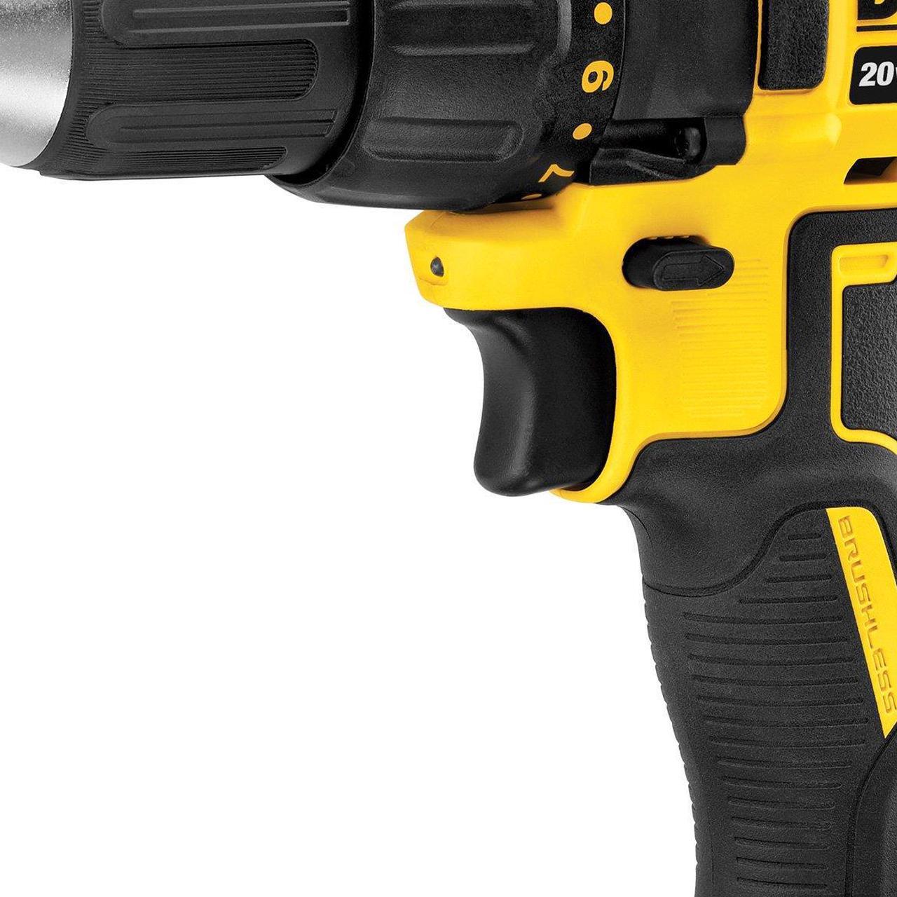 Alt view image 13 of 20 - Black & Decker/Dewalt DCD777C2 Max 20-Volt Compact Drill Driver Kit, Brushless Motor, 2 Lithium-Ion Batteries