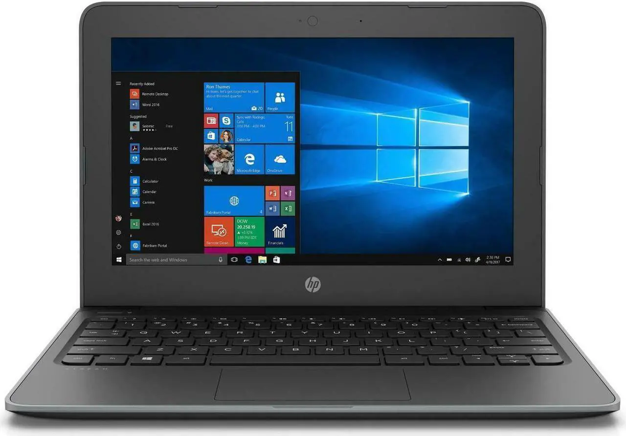 Alt view image 5 of 15 - HP Laptop Stream Intel Celeron N4000 4GB Memory 128 GB SSD Intel UHD Graphics 600 11.6" Non-Touch Screen Windows 10 Pro 5VD62UT#ABA