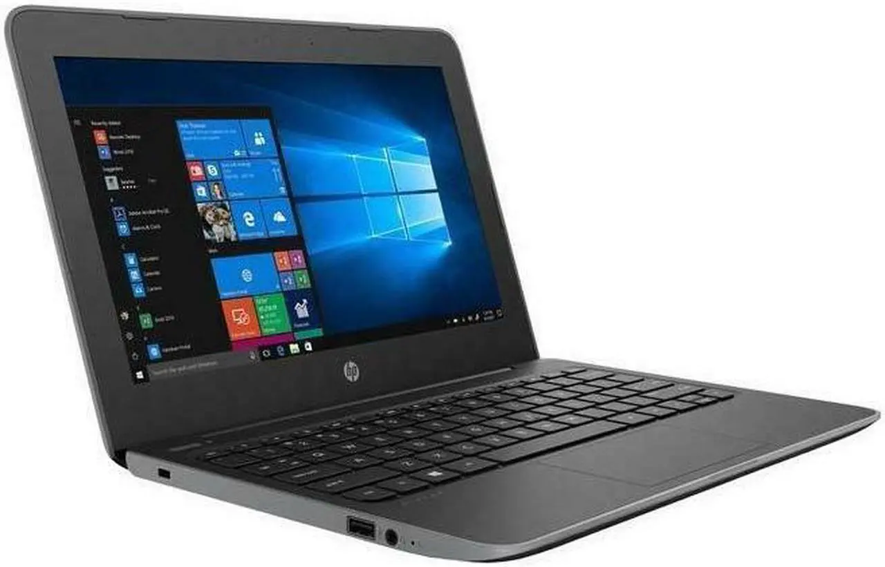 Alt view image 4 of 15 - HP Laptop Stream Intel Celeron N4000 4GB Memory 128 GB SSD Intel UHD Graphics 600 11.6" Non-Touch Screen Windows 10 Pro 5VD62UT#ABA