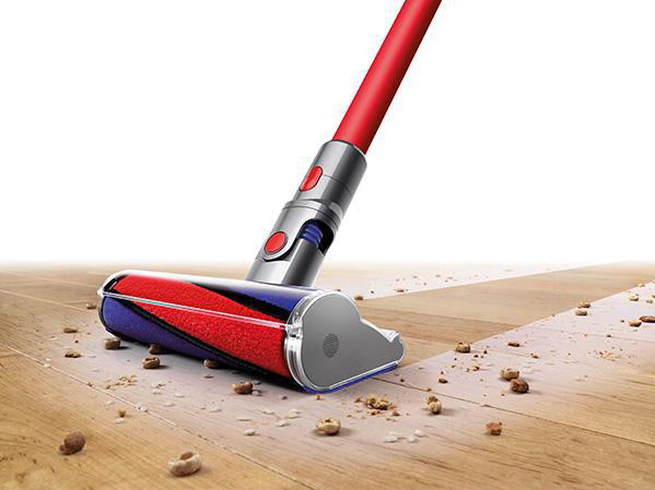 Alt view image 2 of 6 - Dyson V8 Fluffy Cordless Vacuum | Red