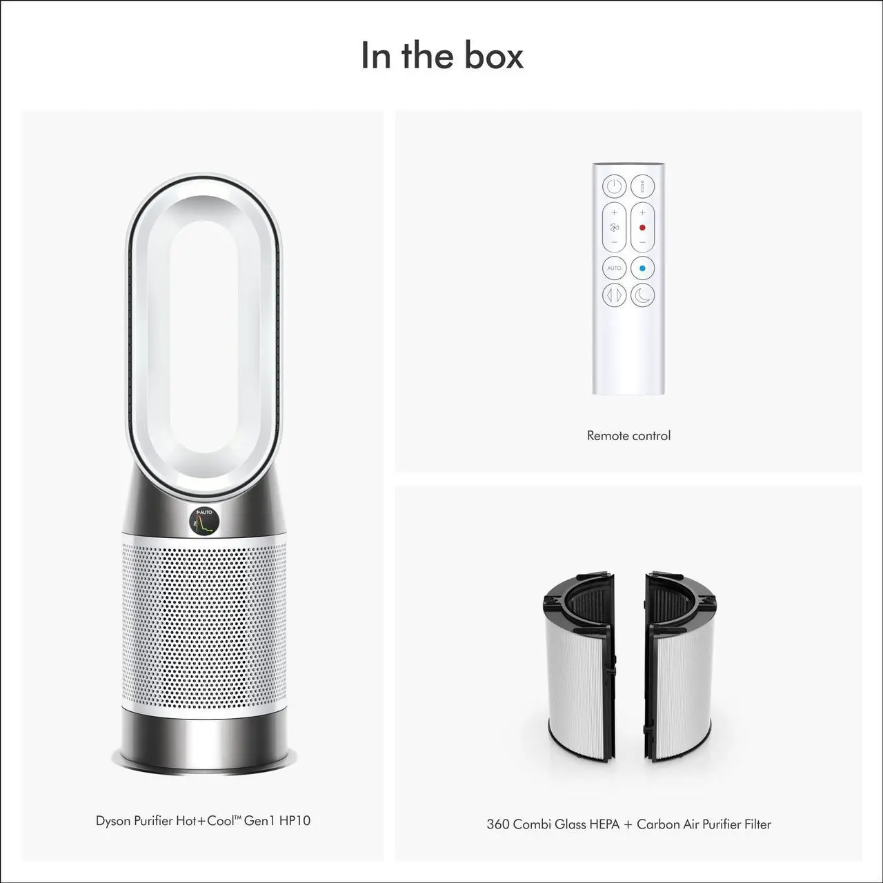 Alt view image 4 of 7 - Dyson Purifier Hot+Cool Gen1 HP10 | White/White