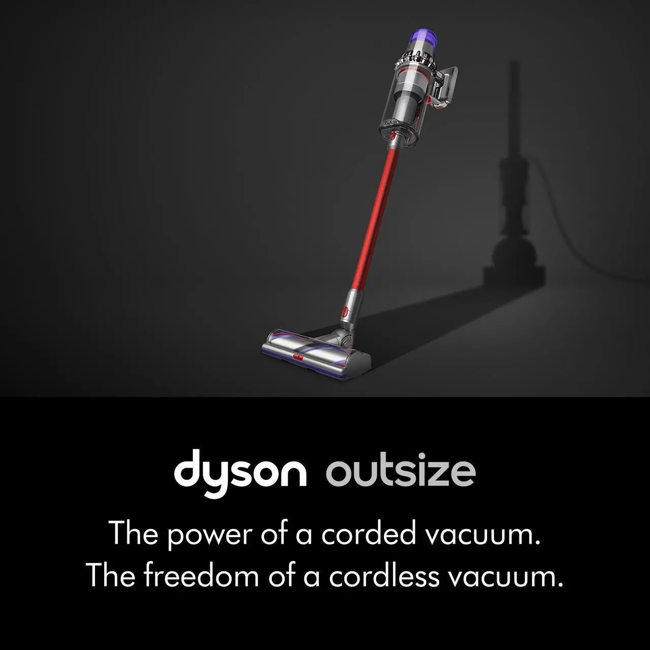 Alt view image 2 of 7 - Dyson Outsize Cordless Vacuum Cleaner | Nickel/Red