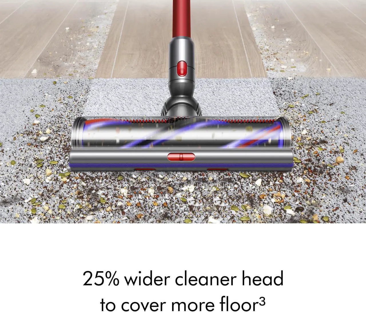 Alt view image 5 of 7 - Dyson Outsize Cordless Vacuum Cleaner | Nickel/Red