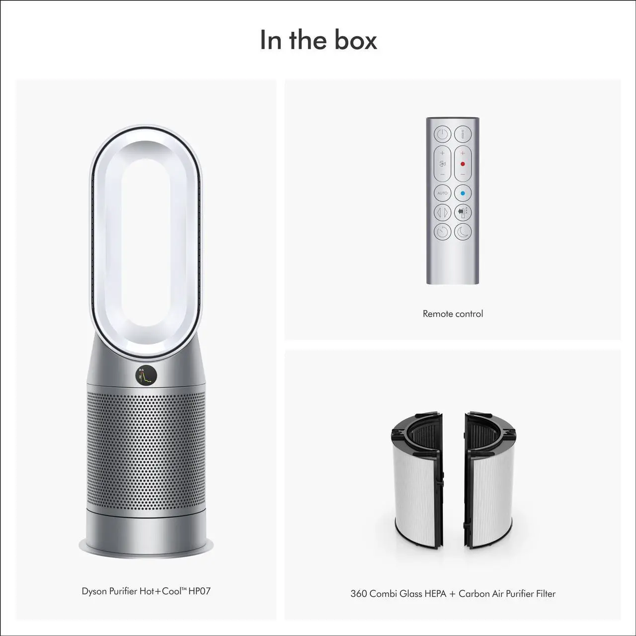 Alt view image 4 of 7 - Dyson Purifier Hot+Cool Fan HP07 | White/Silver