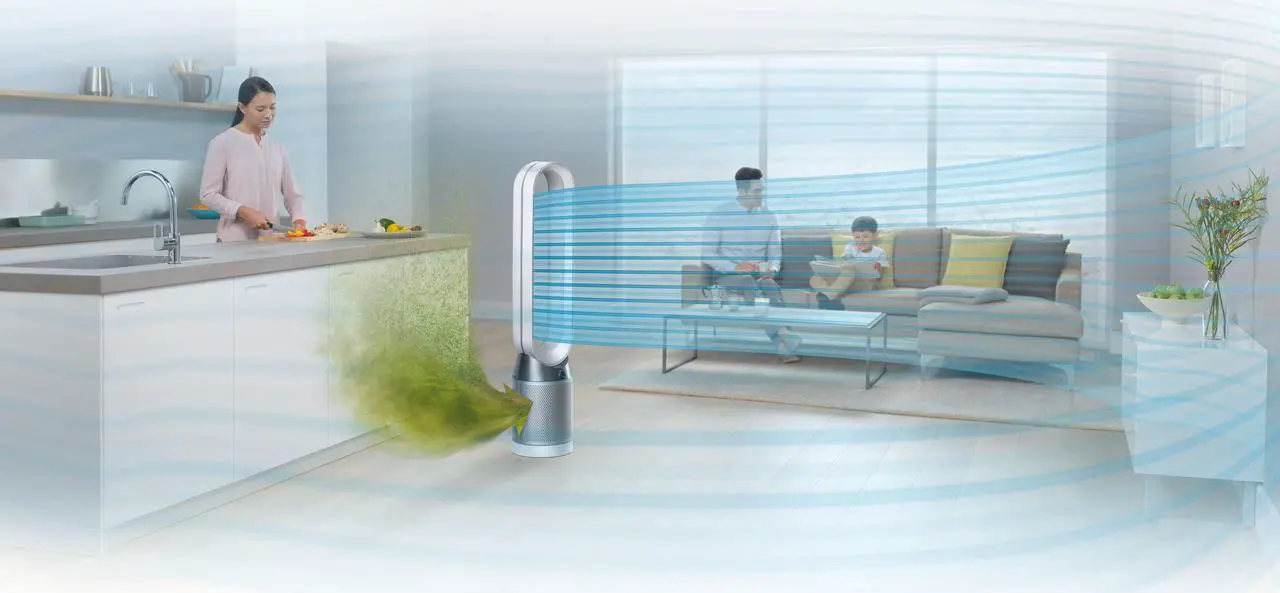 Alt view image 5 of 6 - Dyson TP4A Pure Cool Tower Purifier Fan | White/Silver
