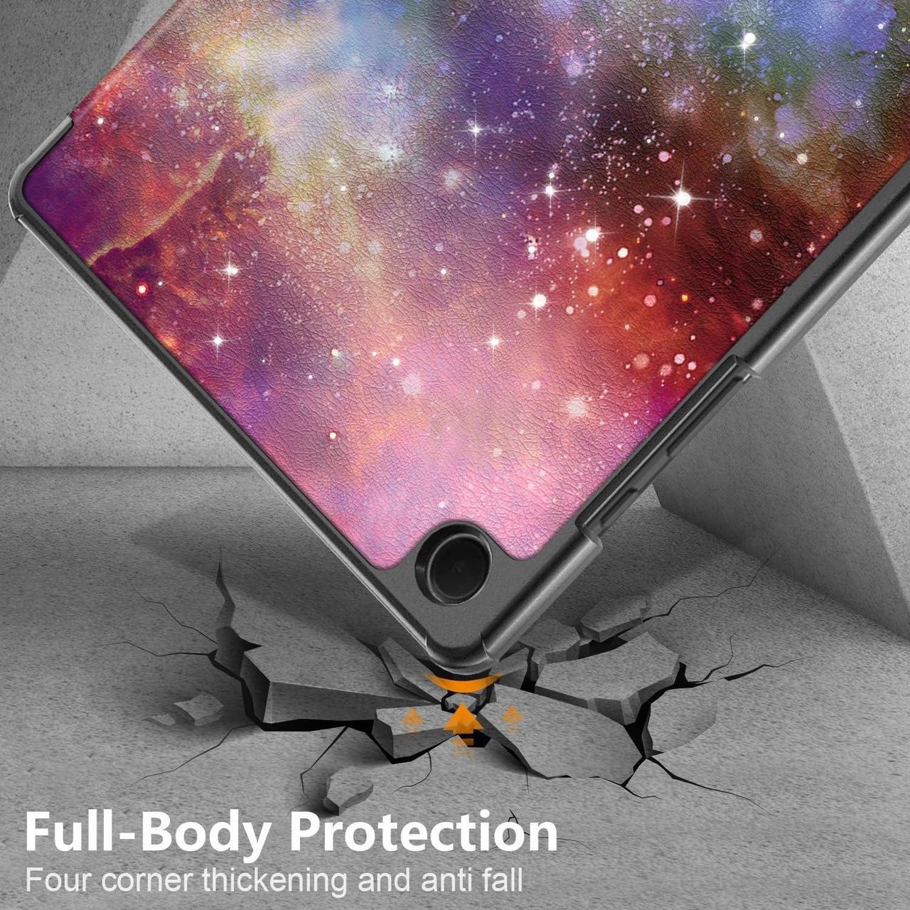 Alt view image 6 of 6 - Tri-Fold Case for Samsung Galaxy Tab A9 Plus 11 Inch SM-X210 SM-X215 SM-X216 SM-X218 - Slim Stand Hard Back Shell Protective Cover with Auto Sleep Wake for Smasung Galaxy Tab A9+ 5G 11" 2023 (Galaxy)