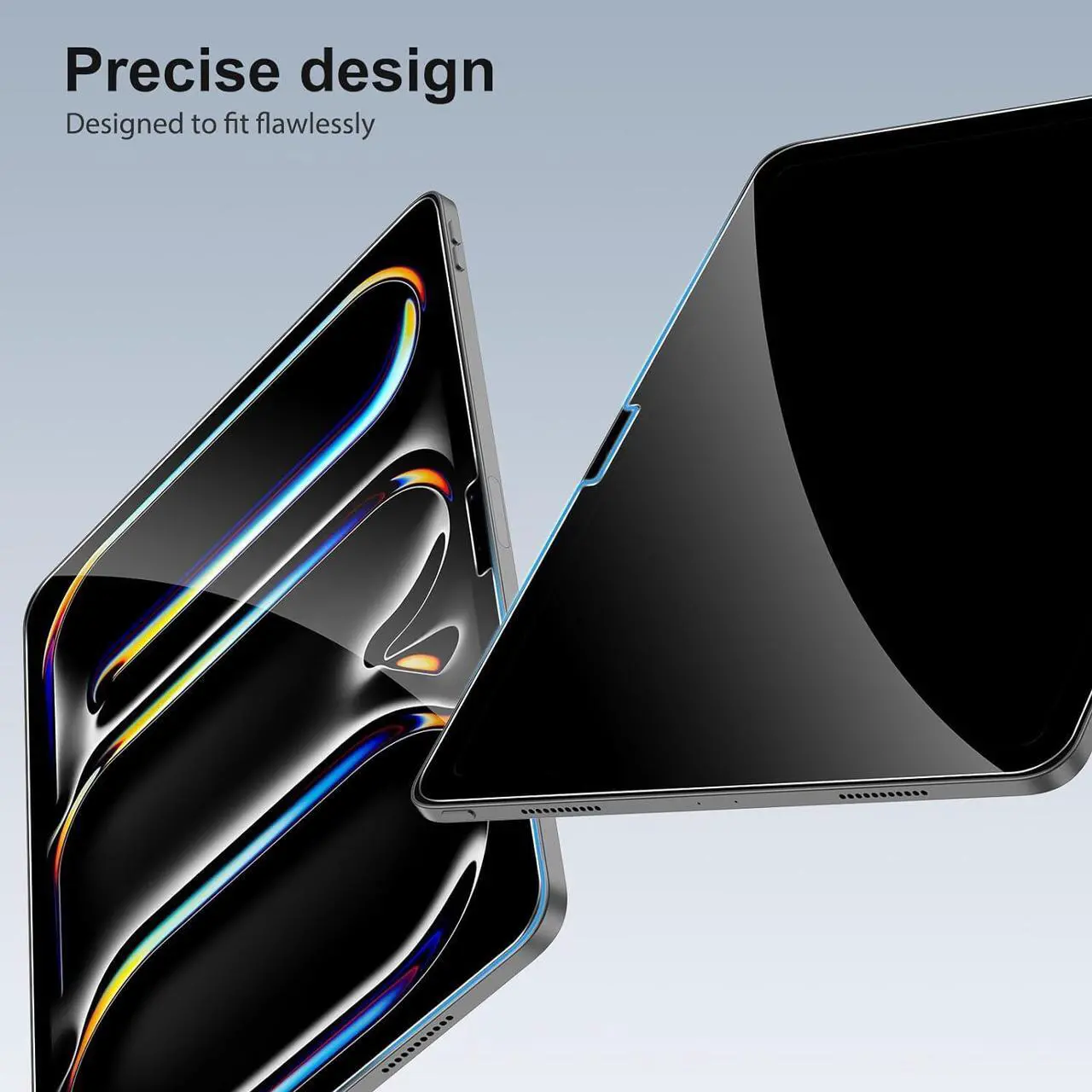 Alt view image 4 of 7 - (2 Pack) Screen Protector for Apple 13-inch iPad Pro (2024) Tempered Glass Anti-Scratch Case Friendly Screen Saver for New iPad Pro 13'' (M4 Chip) A2925/A2926/A3007 [Face ID & Apple Pencil Compatible]