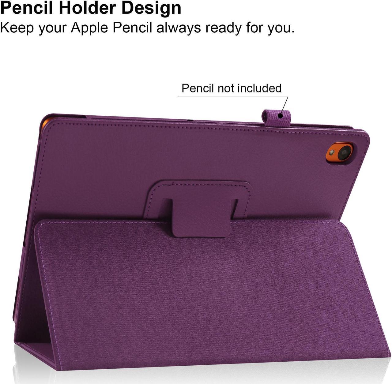 Alt view image 3 of 6 - anicestore Case for ONN 8 Inch Tablet (2024 Model) Gen 4 - Slim Lightweight Folio PU Leather Folding Stand Cover Auto Sleep & Wake Case for 2024 Onn Surf 8" Kids Tablet + 1 Random Stylus (Purple)