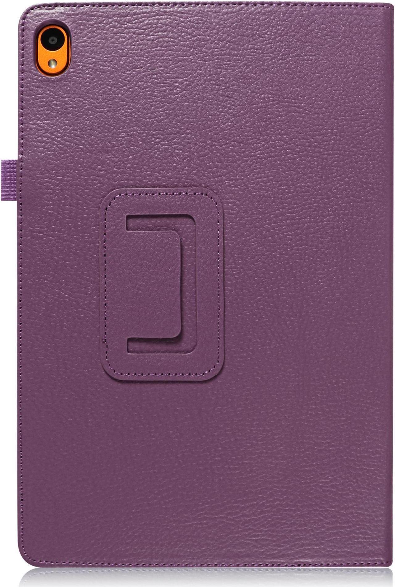 Alt view image 4 of 6 - anicestore Case for ONN 8 Inch Tablet (2024 Model) Gen 4 - Slim Lightweight Folio PU Leather Folding Stand Cover Auto Sleep & Wake Case for 2024 Onn Surf 8" Kids Tablet + 1 Random Stylus (Purple)