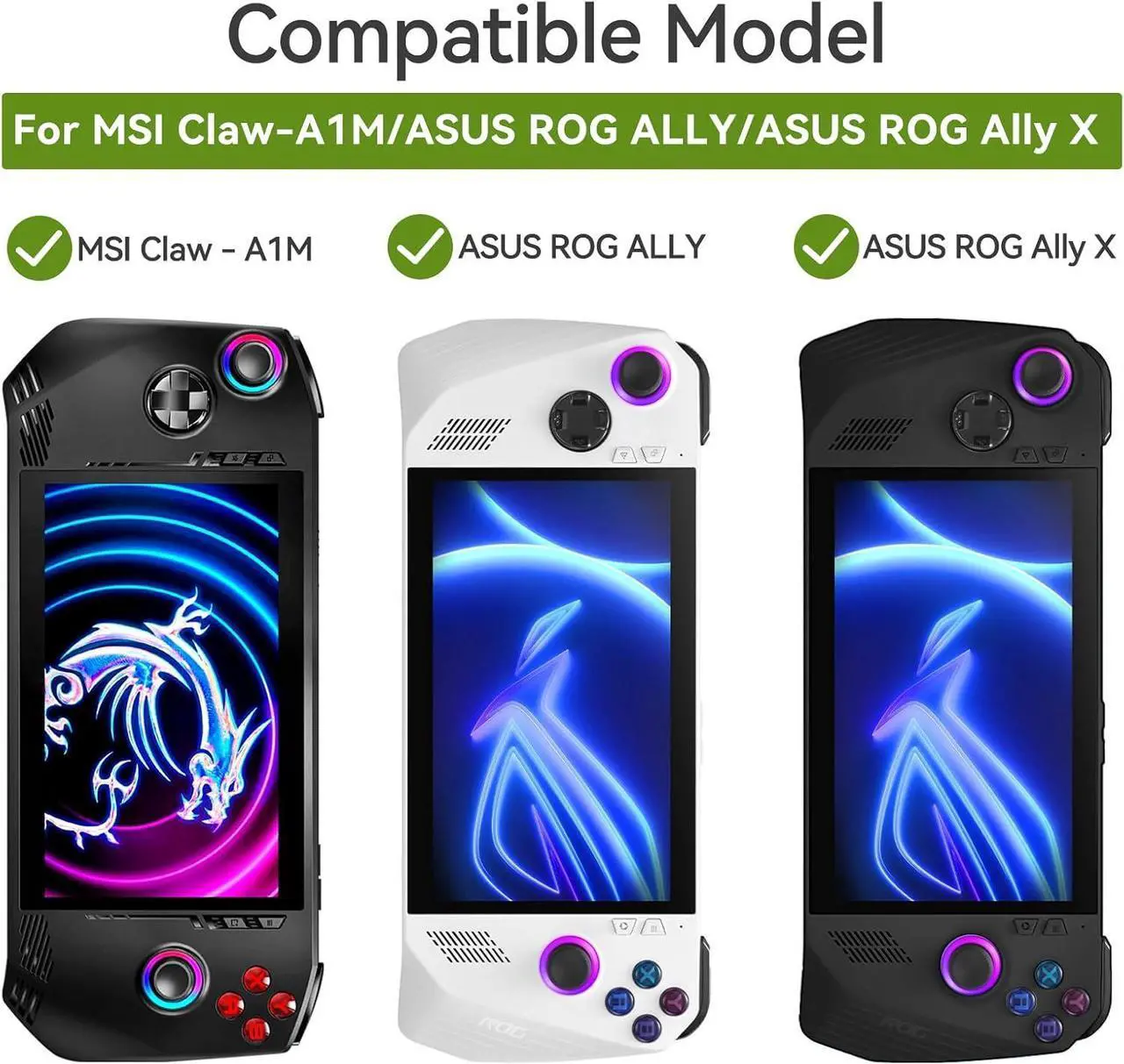Alt view image 2 of 7 - Carrying Case for  ASUS ROG Ally / ROG Ally X / Steam Deck / MSI Claw A1M Console & Accessories, Portable Travel Handheld Case for Storage, EVA Shockproof Protective Carry Bag with Large Capacity