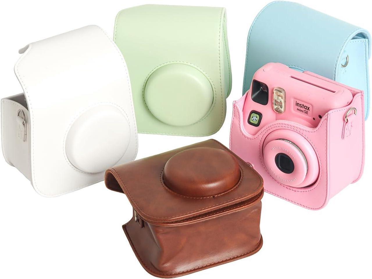 Alt view image 2 of 7 - Camera Case for Fujifilm Instax Mini SE / 7+ Instant Camera Protective Carrying Bag PU Leather with Adjustable Shoulder Straps Fujifilm Instax Mini SE Case / Fujifilm Instax Mini 7 Plus Case (Green)