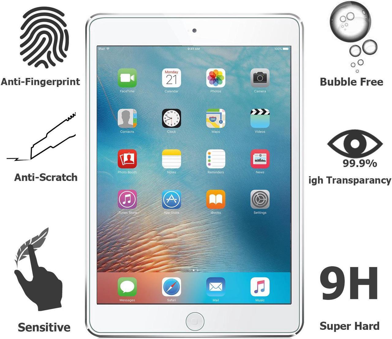 Alt view image 2 of 3 - iPad Pro 9.7" (2016/2017) Glass Screen Protector, EpicGadget(TM) For iPad 9.7 Inch Apple Pen Compatible Ultra HD Clear Anti Bubble Anti Scratch 9H Hardness Tempered Glass Screen Protector …