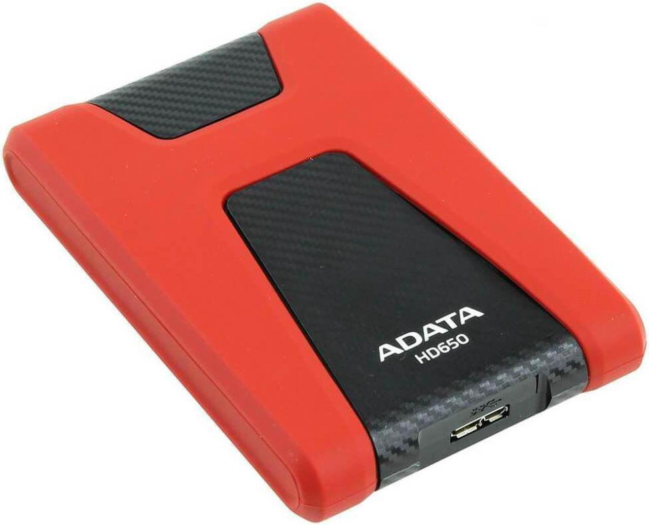 Alt view image 6 of 14 - ADATA Durable Series HD650: 2TB Black External USB 3.1 Portable Hard Drive Gaming Console Compatible