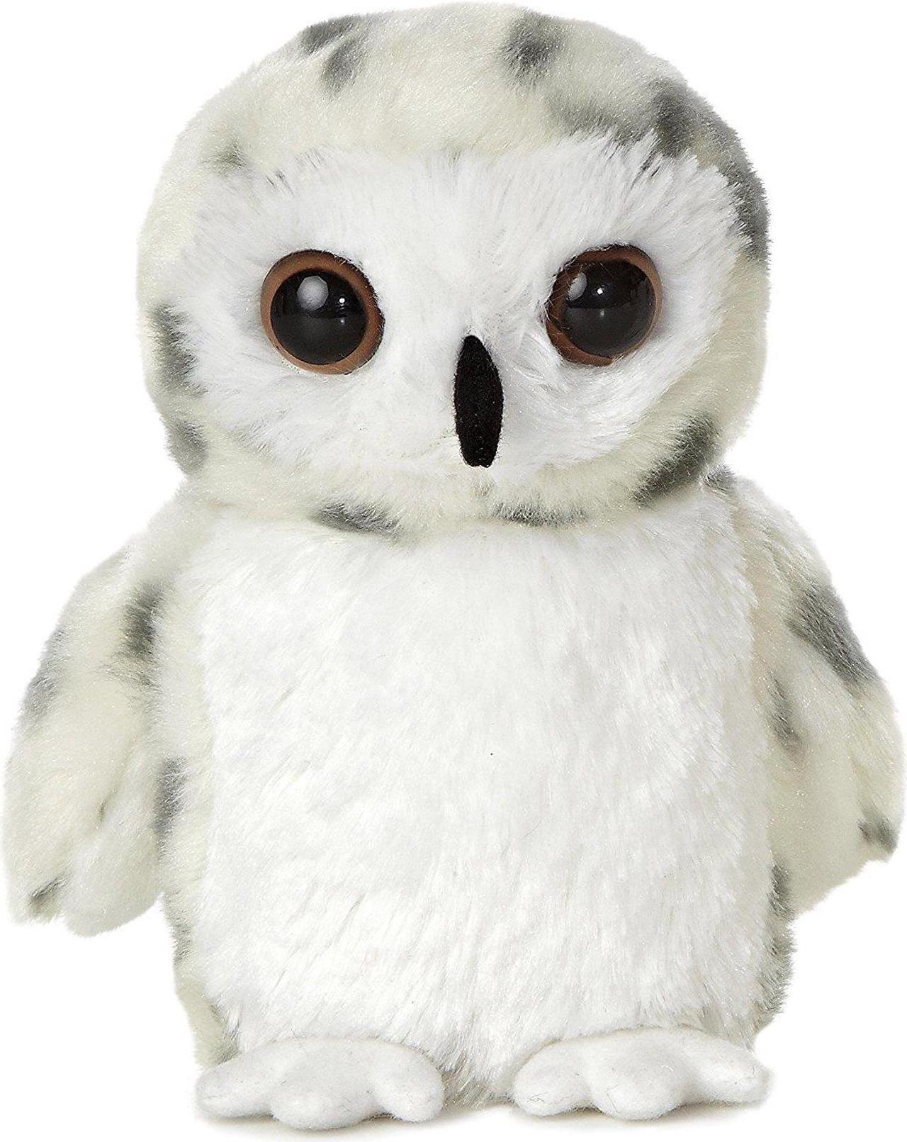 Main image of Aurora® - Small White Mini Flopsie - 8" Snowy Owl - Adorable Stuffed Animal